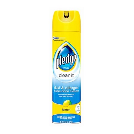 Pledge Furniture Polish Dust & Allergen Lemon Scent 9.7 oz Spray 77316